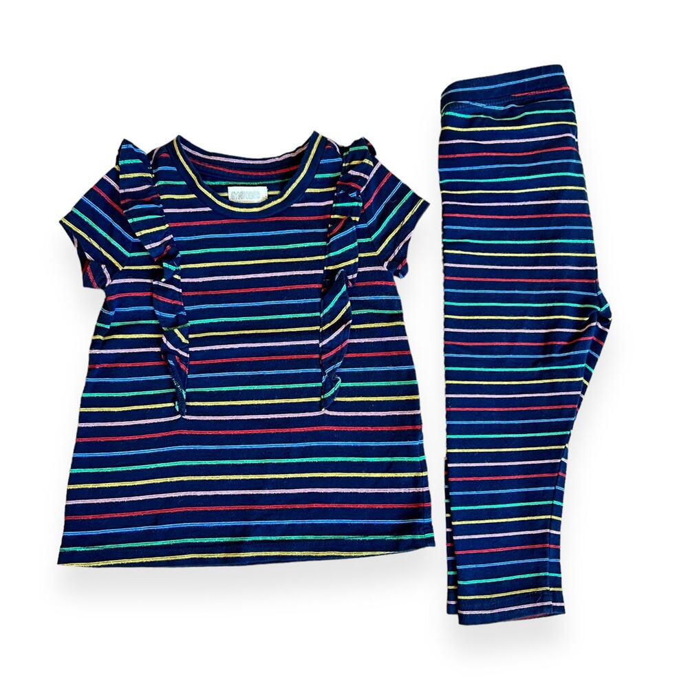 Gymboree Baby Navy Striped Outfit 12-18m